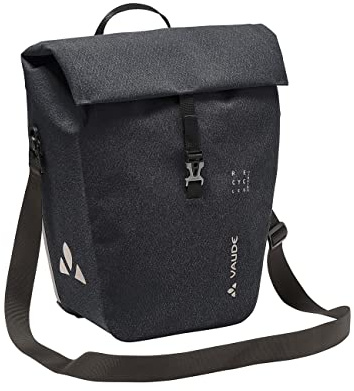 VAUDE Fahrrad Hinterradtasche Recycle Commute Single, 20 Liter, wasserdicht verschweißt, Made in Germany, Black, Einheitsgröße
