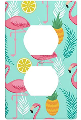 Flamingo-Duplex-Steckdosen-Wandplatte, elektrische Steckdosen-Abdeckplatte, klassisches Gebäude-einzelne Duplex-Steckdosen-Wandplatte/Schalterplatte/Abdeckung