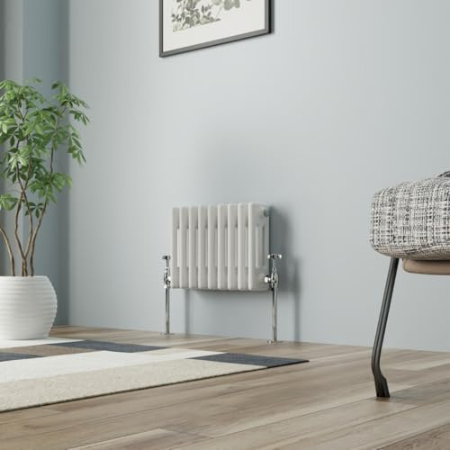 NRG Colonna Radiatore Bianco 300x427mmTriple Tradizionale Stile Ghisa Riscaldatore Interni Designer Orizzontale Bagno Radiatori