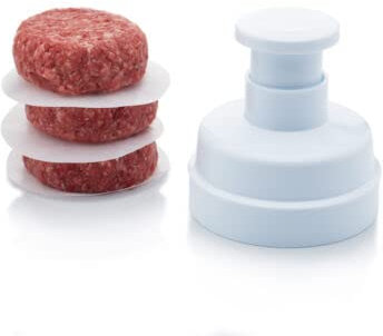 Smash Burger Press – Plastic Burger Mould Beef Burgers Patty Maker - BBQ Kitchen Grill Tool Patty Mould - Made of Sturdy Food-Safe Plastic - Easy to Grip and Anti-Slip Handle