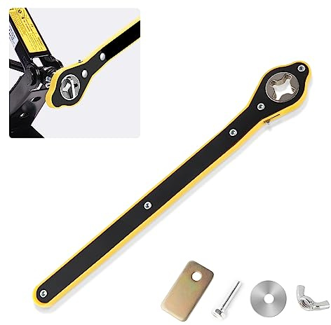 NHHC Car Jack Ratchet Wrench,Labor-Saving Scissor Jack Wrench Tire Lug Wrench with Long Handle,Universal Car Repair Tools Car Jack Wrench Fits Car SUV Motorcycle Truck