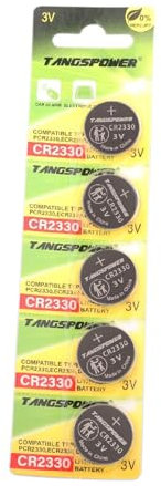 CR2330 Coin Battery Pack of 2 Lithium 3V Button Cell Ideal For Watches Calculators Cameras Computer Memory Backup Power Car keys Digital Cameras Toys and Remote Control
