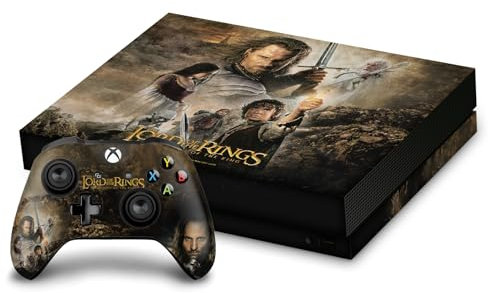 Head Case Designs Offizielle The Lord of The Rings The Return of The King Haupt Darsteller Posters Vinyl Haut Gaming Aufkleber Abziehbild kompatibel mit Xbox One X Console and Controller Bundle