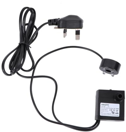 Yardwe 5w Aquarium Circulation Submersible Water Pump with 4-Color Led Lights, Miniature Fish Tank Fountain Pump for Indoor Ponds and Aquariums, Ac230v UK Plug