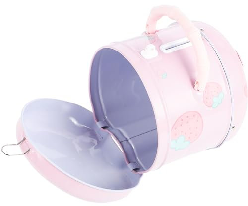 BESTonZON Salvadanaio Scatola Dei Biscotti Contenitore Con Coperchio Contenitore Di Caramelle Banca Di Denaro Per Bambini Salvadanai Di Coniglio Ornamenti Chiave Bambino Rosa Ferro Da Stiro