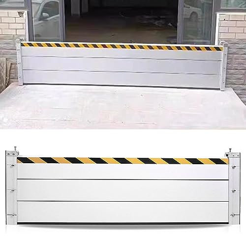 Hochwassersichere Türbarriere, Hochwasserschutzwand für Garagen, einfacher temporärer Gartenzaun, Wasserschutzplatte für Kellerfenster, Straßengeschäfte, Aluminiumtor (Farbe: 40 cm)