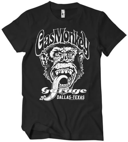 Gas Monkey Garage Offizielles Lizenzprodukt Dallas, Texas Herren-T-Shirt