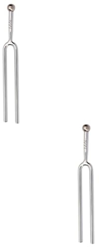 TOYANDONA 2stücke Stimmgabel Aus Edelstahl Präziser Tuner Für Violine Und Gitarre Mit Robustem Gehäuse Für Musiker Und Lehrer Für Zuhause Oder Unterwegs