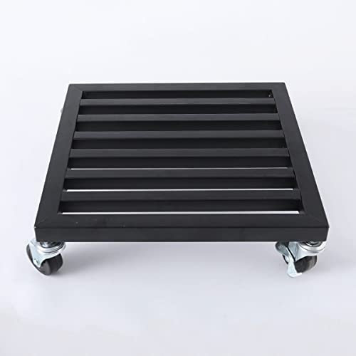 MYVVKIA Pflanzenständer aus Metall, quadratisch, aus Eisen, mit Rädern, Blumentopf-Tablett, Pflanzwagen, Untersetzer, bewegliches Tablett, Garten-Blumentopf-Untersetzer, Paletten