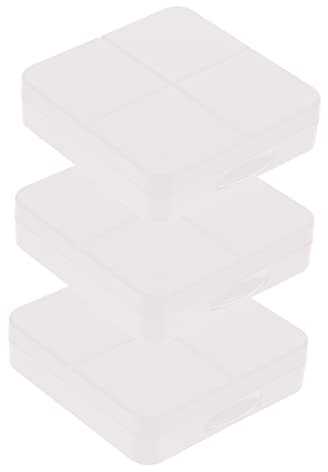 FOMIYES 3 Sets Eye Contact Companion Box Portable Travel Cases for Contact Lenses Halloween Storage Box