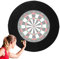 Lisutupode Dart Ziel Schutzring, Dart Surround Auffangring, Langlebige Und Schützende Dartboard Einfassung, Eva Dartboard Surround Rückseite, Dart Zielschutzkreis, Dartscheiben Einfassung, 45x18x13cm