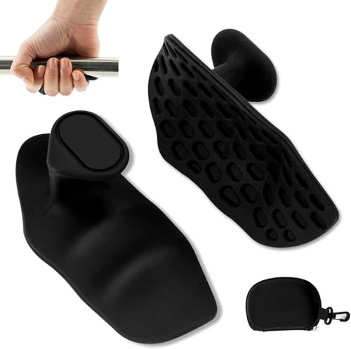 Mokeum Poignées de sport avec boîte de rangement - Antidérapantes - Protection de la paume - Pour entraînement et exercice de gym, haltérophilie, haltères