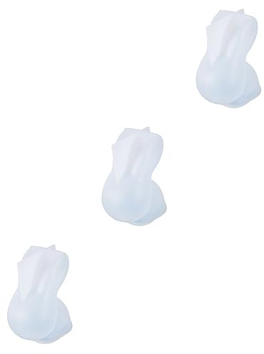Tofficu Lot De 3 Moules En Silicone En Forme De Lapin Pour Jardinières En Béton Kit Attrape-Rêves Fondant Biscuits Gommes Légères Autocollants Décoration Chien Sucettes Glacées