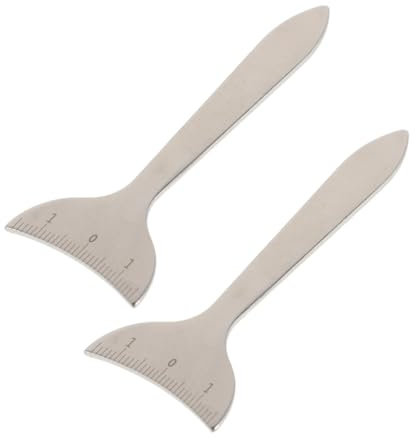 TOVINANNA 2pièces Jauge De Paupière Et Mesure De Orbite Oculaire Outil De Mesure Contour Des Yeux Règle De Distance Pupillaire Pour Maquillage
