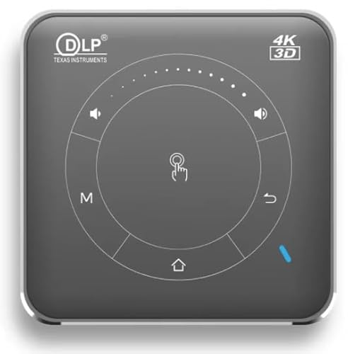 Proyector HD Mini Smart Dlp 3D 4K Android 9.0 5G Wifi BT altavoz incorporado batería de bolsillo proyector de teléfono