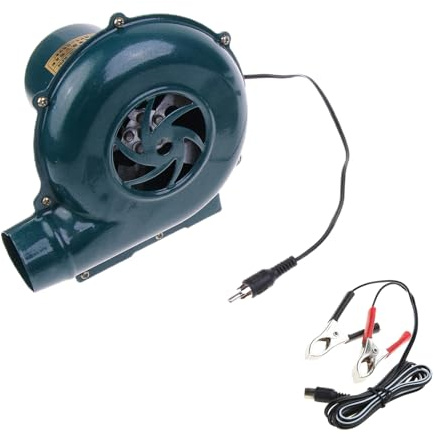 DC12 V 20 W 2800 r/min Soplador de aire para barbacoa, motor portátil de viaje al aire libre, estufa multifunción para el hogar para acampar, soplador de parrilla portátil
