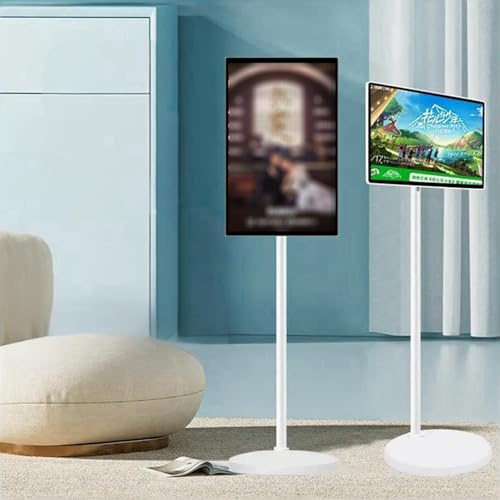aromaoveite Televisor Inteligente Portátil De 27 Pulgadas | Monitor Táctil 1080p Que Integra TV, Duplicación De Pantalla De Ordenador; Adecuado para Uso Doméstico Y Comercial como 4+64GB