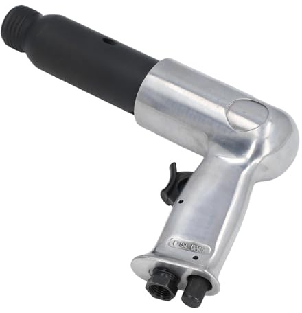 SUNGOOYUE Martillo Neumático 2200 BPM, Ergonómico Resistente, Martillo Neumático Industrial para Profesionales, Juego de Cincel de Pieza de/aleación de Aluminio