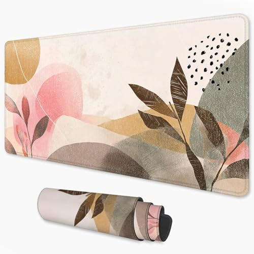 Alfombrilla Ratón Moderno Mouse Pad 500x250 mm, Grande Alfombrilla Gaming Estilo nórdico con Superficie Especial Que Mejora Velocidad y precisión, Mousepad Impermeable para Gamers y Portátil 3Y-1094