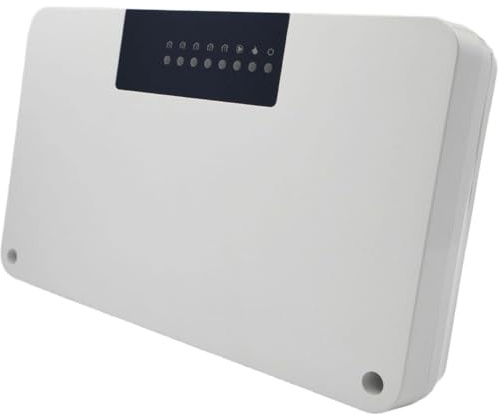 Regolatore di riscaldamento centralizzato a 8 zone per impianto di acqua calda a pavimento con attuatore valvola pompa, mozzo termostato ABS bianco 177x110mm