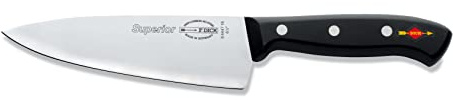 F. DICK Kochmesser, Küchenmesser, Superior (Messer mit Klinge 16 cm, X55CrMo14 Stahl, nichtrostend, 56° HRC) 84447162, Schwarz