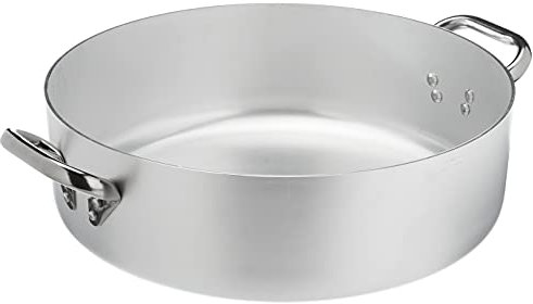Pentole Agnelli Agnelli Alluminio Professionale, 11.5 L, Acciaio Inossidabile, Argento, 36 cm