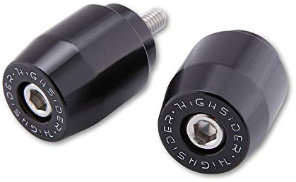 Highsider Lenkerenden für Originallenker - 1 Zoll - Schwarz - Aluminium