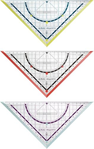 Herlitz Geometriedreieck 25 cm sort.