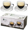 Feelino Set Tazze Caffe, Set da 2 Tazzine Caffe Vetro Termico 80ml, Design Moderno, Bicchierini Caffè Vetro Lavabili in Lavastoviglie, Tazzine Caffe Vetro Doppia Parete per Espresso con Piattino