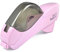 Rapesco 1441 SupaCut Klebebandspender mit 2 Klebebandrollen, Rosa