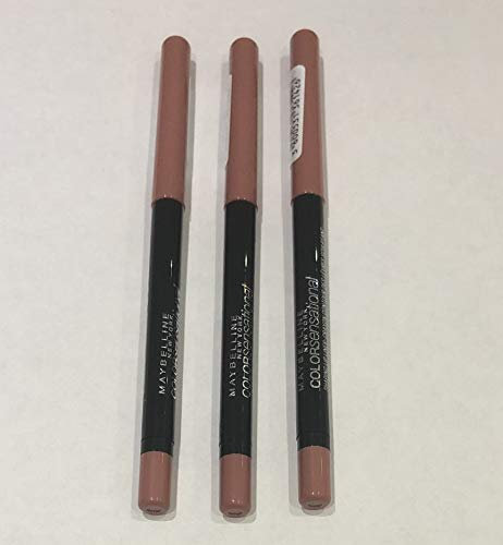 3x Maybelline Color Sensational Shaping Lipliner, Konturenstifte (50 Dusty Rose)