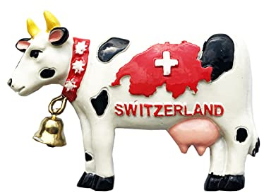 3D-Kühlschrankmagnet, Motiv: Kuh der Schweiz, Reise-Souvenir, Geschenk, Zuhause, Küche, Dekoration, Magnetaufkleber, Schweiz