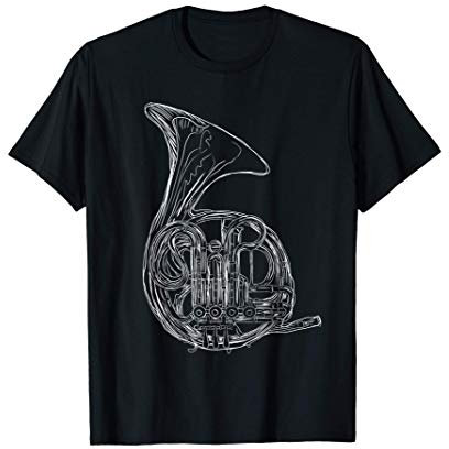 Blasinstrument French Horn Musiker Waldhorn T-Shirt
