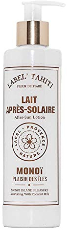 Label Provence - Lozione doposole francese con latte di cocco nutriente - Monoi Island Pleasure - Bottiglia da 250ml