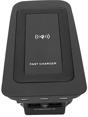 Kabelloses 15-W-Autoladegerät, Induktives Ladegerät, Kabelloses Schnellladegerät, Ladeplatte, Induktion, Passend für S60/V60/XC60/S90/V90/XC90