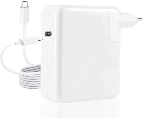 Mac Book Pro Ladegerät 100W, USB C Ladekabel Schnell Netzteil für MacBook Pro 13/14/15/16 Zoll/MacBook Air 2020/2019/2018, Kompatibel mit iPad/Thinkpad/HP/Dell mit 1.8M USB C auf C Ladekabel