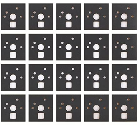 120 PCS Mechanische Tastatur Schaft Pad Schalter Aufkleber Filme, 0,5 mm Geräuschdämpfer Schaumstoff Schallreduzierung Pads für Hot-Swap-Tastatur (PORON)