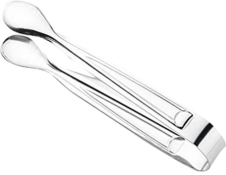 Pinces de cuisine en silicone en acier inoxydable, pinces à aliments for barbecue for usage multiple, 2 pinces à sucre en acier inoxydable for barbecue, pince à pince for barbecue, outil de cuisine