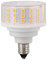 LED-Glühbirne, LED-Glühbirnen, LED-Maislampe, Kandelaber-Glühbirnen, 10 W, 1000 Lm, E11, Flimmerfreie, Energiesparende Heimbeleuchtung, Weißes Licht, 85–265 V(Warmes Licht)
