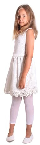 looksy Filles 7/8 Longueur Collants sans Pieds pour Jupe Robe Tunique Leggings Minces pour Petite Dame À La Mode Enfants Ballet Gymnastique École Pantalon Alice