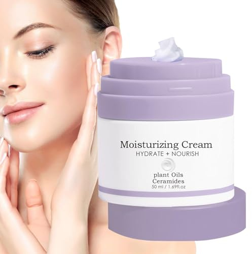 50g Crema Nutriente E Illuminante Con Vitamina E - Crema Viso Quotidiana | Per Le Donne | Crema Per Pelle Secca E Grassa | Crema Idratante