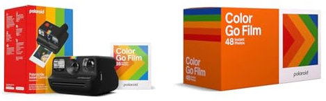Everything Box Polaroid Go Generation 2 Black & Pellicola Istantanea Colore per Go - x48 Film Pack