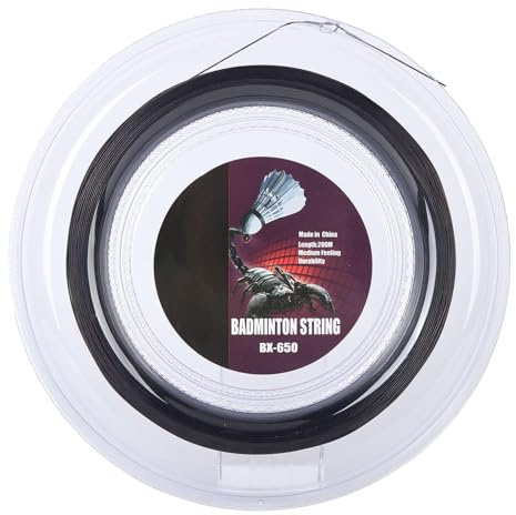 equlup 0.72 mm/0.028 inches Badminton Racket String, 200m Badminton Training String Line, Nylon Colorful Racket Replacement Strings, Badminton Accessories, for Badminton Repair,Badminton Training