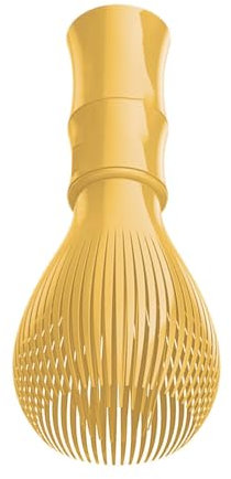 Para hacer y remover Matcha,Batidor Matcha de calidad alimentaria,Batidor de silicona de resina Matcha,Batidor Matcha Silicona,Batidor de té en polvo para hacer y revolver Matcha (amarillo)