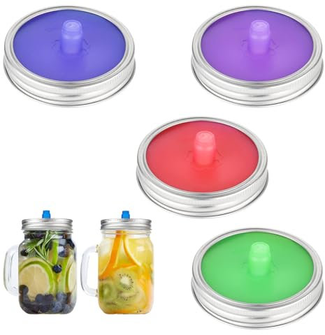 XCRPRT Juego de 4 tarros de silicona con tapa grande, tapa de fermentación, tapa sin agua, accesorios de fermentación de silicona para chucrut, kimchi, pepinos, alimentos probióticos fermentados