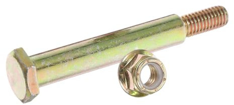 POPETPOP Universal Lawn Mower Rear Wheel Screw and Locking Nut Set, Metal Shoulder Bolts Compatible 532193406 137644 184219 Models, Lawn Mower Wheel Bolt Accessory for Grass Trimmers and Attachments