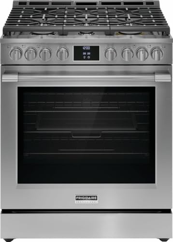 Frigidaire PCFG3080A Professional 30 Inch Wide 6 Cu. Ft. Free Standing Gas Range with Temperature Probe and No Preheat - Stainless Steel