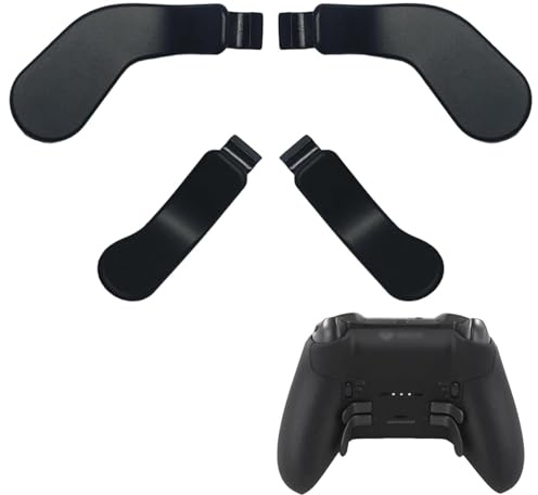4 PCS Elite2 Paddles for Xbox Elite Series2/Elite 2 Core, Black | Magnetic Stainless Steel Elite Controller Paddles for Xbox One Elite, Elite Series 2 Model 1797/1698, Elite 2 Core Controller