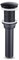 Lavabo de baño Negro Mate con desagüe emergente, Doble Estilo, escurridor de residuos para tocador, sin rebosadero, A, 1.5, 2.17 Pulgadas