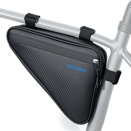 Generisch WATSABRO Fahrradtasche Rahmen, wasserdichte Dreieckstasche, Fahrrad Rahmentasche für MTB, Rennrad, Gravelbike – Handytasche, Werkzeugtasche, Schlüsselhalter für E-Bike Zubehör